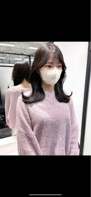 セミロング 韓国レイヤーカット 髪質改善▫️水野有真のヘアスタイル
