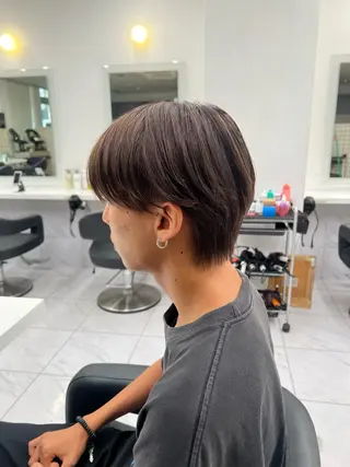 ショート カラー パーマ メンズ 韓国レイヤーカット /REIのヘアスタイル