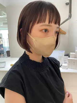 ショート カラー ボブ美容師 /馬場 翼のヘアスタイル