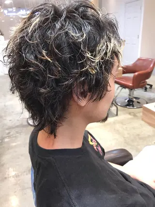 ショート パーマ メンズ カラーリスト菅野 竜矢🌈のヘアスタイル