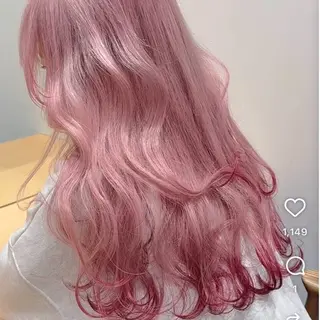 ロング カラー MIL所属・心斎橋/ハイトーン /カラー ミサキのヘアスタイル