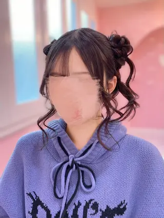 ロング ヘアアレンジ Set Salon Mémoire by miuprierre所属・推し活🪄🩷 川上 佳奈のヘアスタイル