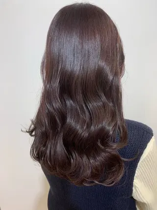 セミロング カラー 🍓韓国ヘア レイヤ ーカット🍓笠原 葵のヘアスタイル