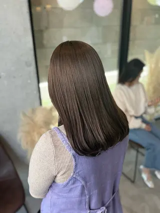 セミロング 🎀Lolonois 池田店🎀佐藤百奈美のヘアスタイル