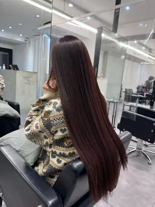 ロング カラー AHNKISM所属・髪質改善/艶カラー HANAのヘアスタイル