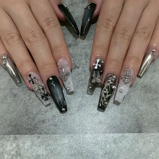 ネイル 木村乃音/長さだし パラジェルフィルインのネイルデザイン