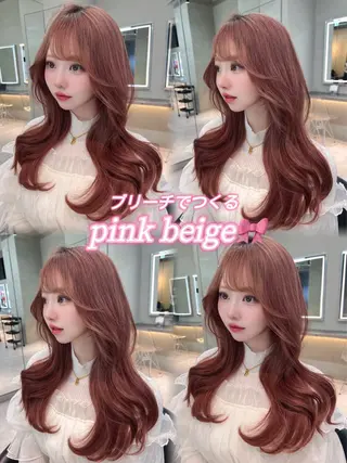 ロング カラー shion 透明感カラーのヘアスタイル