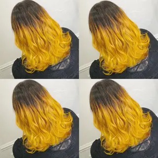 ロング カラー ヘアアレンジ メンズ キッズ 💟Chloe原宿店 🩶ハイトーンのヘアスタイル