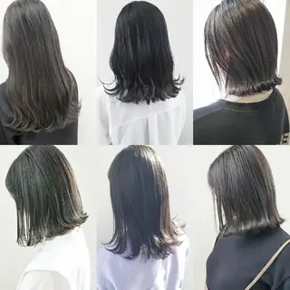 カラー ミディアム レイヤーカット/ ウルフカット/大橋 のヘアスタイル