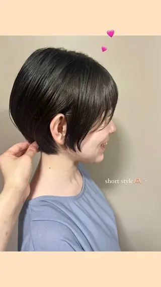 ショート ann  HEARTS所属・mei 『めい』のヘアスタイル