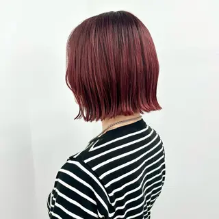 ミディアム カラー ブリーチなし/レイヤ ー特化🌈Tommyのヘアスタイル