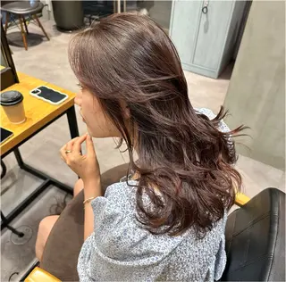 ロング カラー 韓国風/オシャレ /縮毛矯正/滝口琴未のヘアスタイル