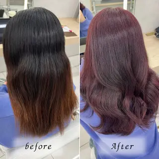 ロング 韓国レイヤー/ 顔まわり/西野和裕のヘアスタイル