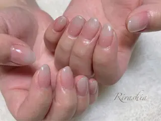 ネイル うる艶/透明感 Rirashaのネイルデザイン