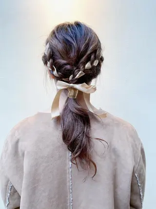 ロング ヘアアレンジ 高浜 夕海のヘアスタイル