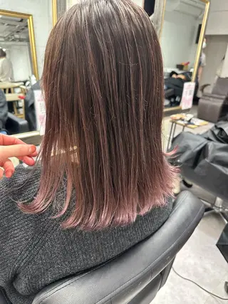 セミロング カラー ヘアアレンジ 久米 治仁のヘアスタイル