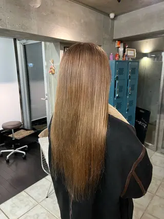 ロング 土田かほ/本日🈳 透明感カラー🍃のヘアスタイル