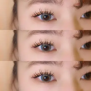 マツエク・マツパ 肌に馴染むハイトーン /ミルクティーカラーのヘアスタイル