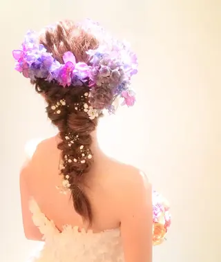 ロング ヘアアレンジ 内田 芽依子のヘアスタイル