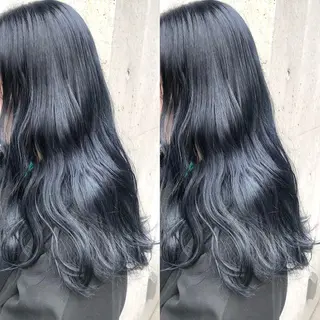 ロング カラー 表参道/ハイライト バレイヤージュのヘアスタイル