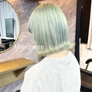 ショート カラー シールエクステ特化 ハイトーン、NANAのヘアスタイル