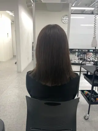 ミディアム MOE 福岡韓国ヘア✧︎のヘアスタイル