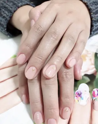 ネイル 北浦和 自爪育成ケアのネイルデザイン