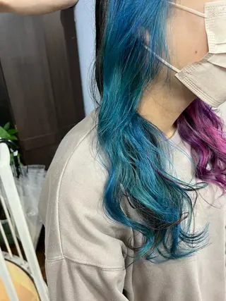 ロング カラー 原宿サロン代表 デザインカラー伊藤卓のヘアスタイル