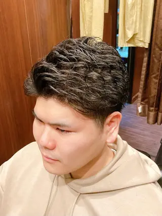 ミディアム パーマ proud private hair salon田町所属・原田 航海のヘアスタイル