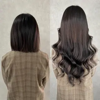 ミディアム 💎馴染むエクステ ×カラーTOMO💎のヘアスタイル