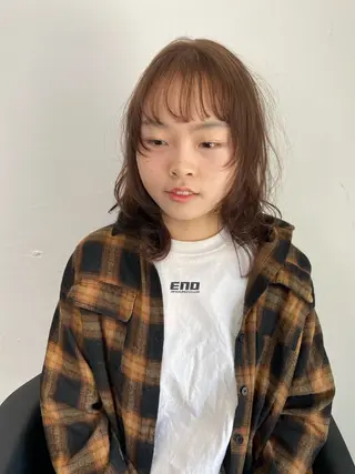 セミロング カラー パーマ ヘアアレンジ 🌼memoto 東三国店🌼のマツエク・マツパデザイン