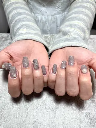 ネイル Kazane長さだし フィルイン持ち込みのネイルデザイン