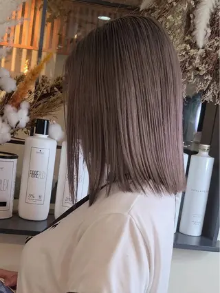ミディアム カラー ブリーチカラー🌈 嘉名 真樹のヘアスタイル