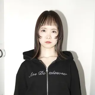 ミディアム たしろ ともきのヘアスタイル