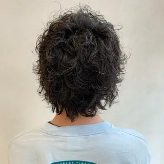 ミディアム パーマ メンズ メンズ指名多数!! SiLO 田島のヘアスタイル