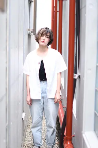 ショート カラー パーマ Graph. （グラフ）立川🪽✨のヘアスタイル