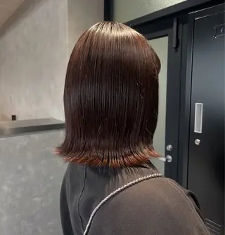 ミディアム カラー 《.Xian》ナツミ /艶髪/暖色/ボブのヘアスタイル