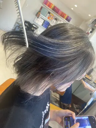 ミディアム 代表 清水稔也 オージュアソムリエのヘアスタイル