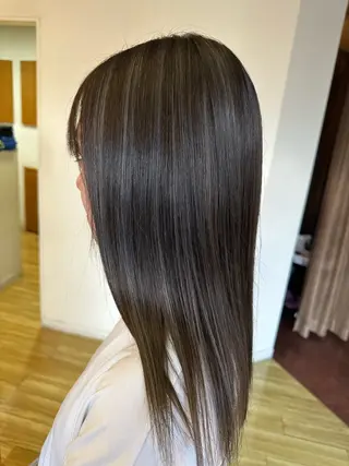 ロング カラー ペッツ本店 スタイリスト増田ゆきのヘアスタイル