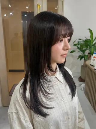 ロング カラー attrait 梅田店所属・梅田/似合わせボブ /顔周り/RINKAのヘアスタイル