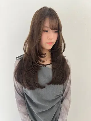 ロング カラー 💖韓国風💖 レイヤー/LISAのヘアスタイル