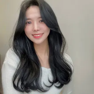ロング 韓国特化エクステ🟨 エクステのヘアスタイル