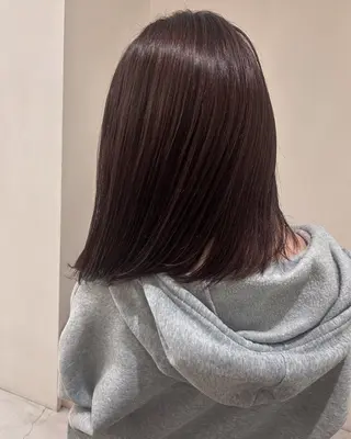 セミロング カラー 💛🤍U too e’s 鎌倉🧸のヘアスタイル