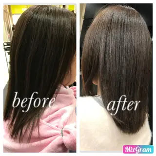 ミディアム E N T E R所属・🌕髪質改善/透明感 @ENTER大名のヘアスタイル