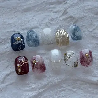 ネイル 🎀 Hiyubi._.nail 🫧所属・🎀フェイ フェイ🫧💗のネイルデザイン