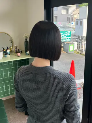 ショート 本木下朋花/髪質 改善×ダブルカラーのヘアスタイル