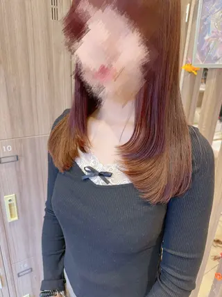 セミロング 横浜/韓国風/レイヤ ーカット/ユイナ🎀のヘアスタイル