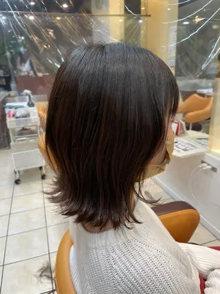 ミディアム 髪質改善/レイヤー/ 小顔/デザインのヘアスタイル