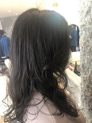 セミロング パーマ 徳光 辰弥のヘアスタイル