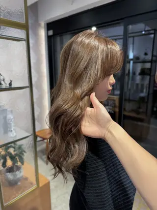 ロング カラー ナガミネアリサ/ 学芸大学/海外ヘアのヘアスタイル